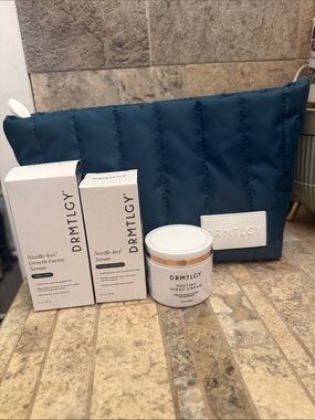 DRMTLGY Bundle Needle-less Growth Factor Serum & Peptide Night Cream 1 oz 30 mL